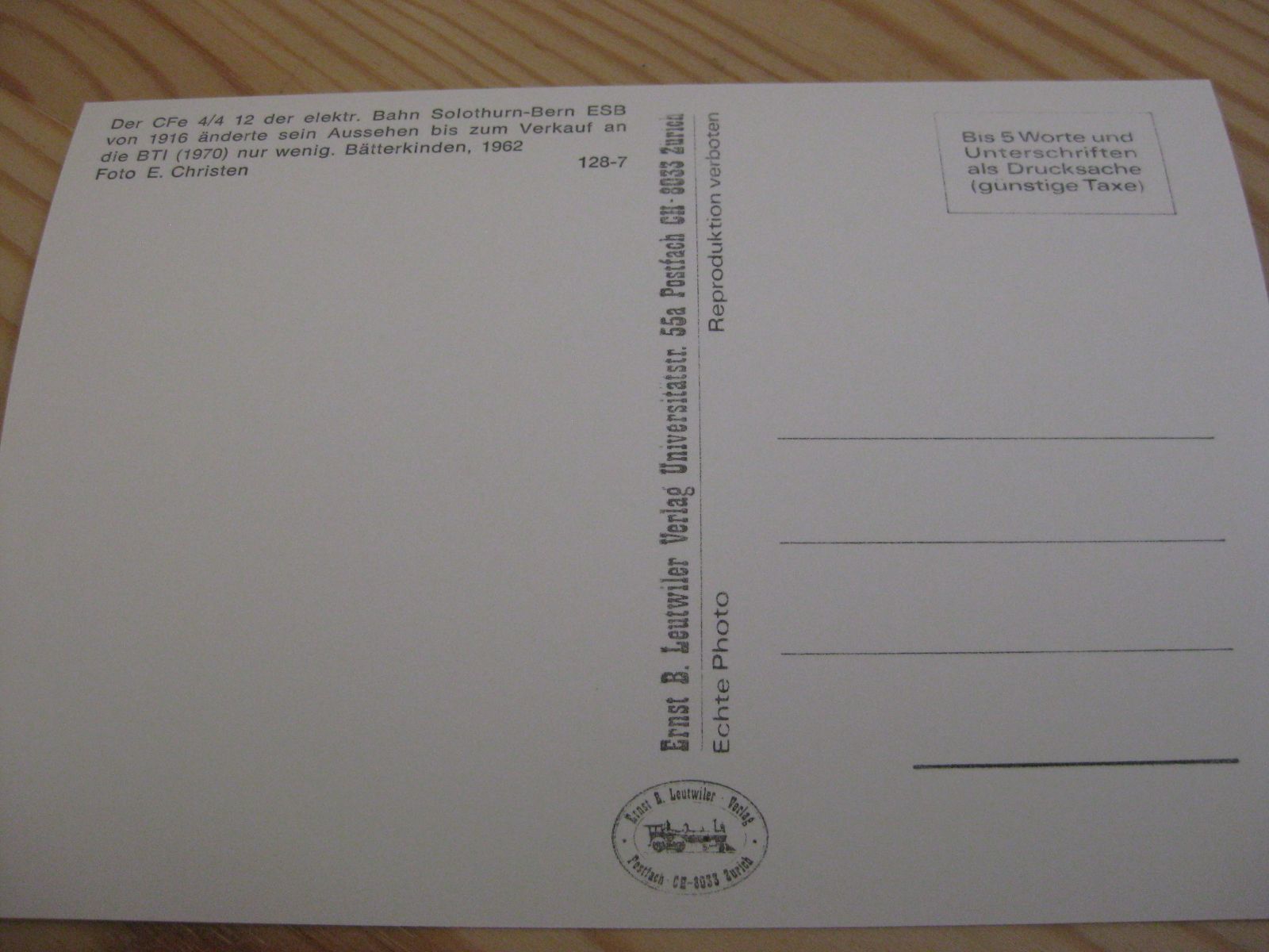 Cartoline postali: AK Bätterkinden mit Zug – Nuovo (secondo la descrizione) da Malters venduto da Marosko 1