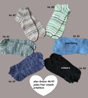 Sneakers-Socken Grösse 46/47 jedes Paar einzeln erhältlich