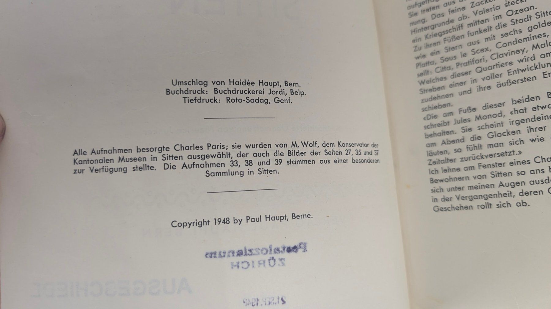 Libri: Schweizer Heimatbücher: Sitten 1948 – Usato da Zürich venduto da axolottchen 3