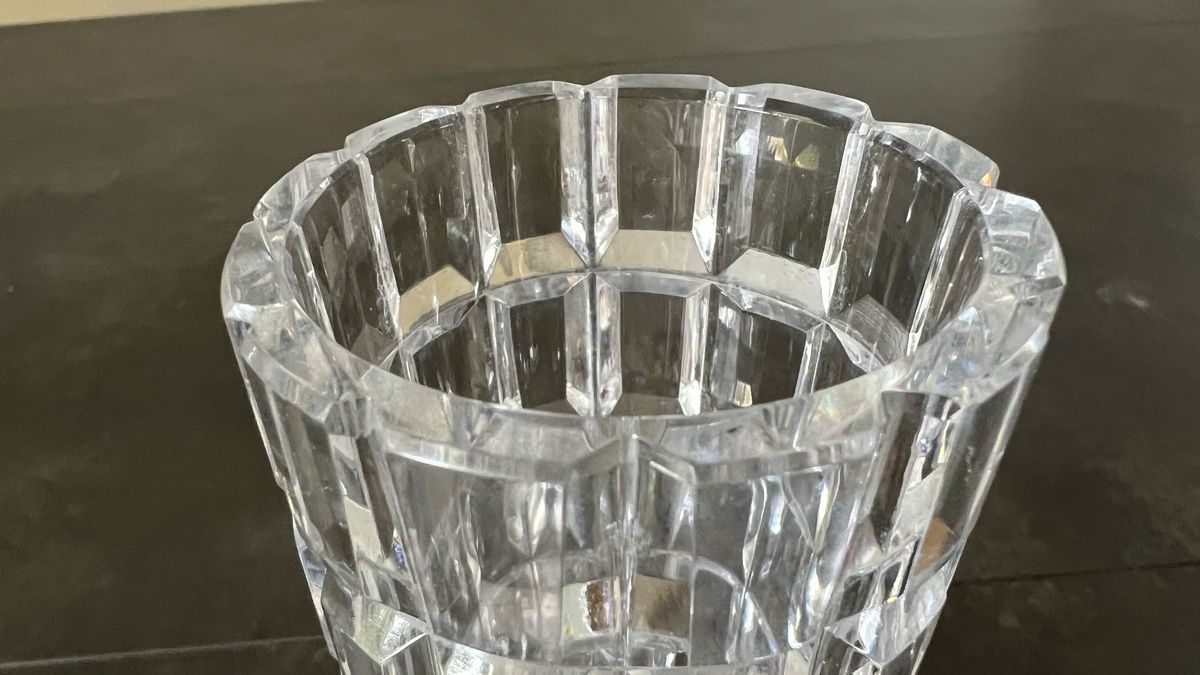 Vasi & Recipienti: Vase en cristal biseauté design – Usato da Nyon venduto da stylevintage79 4