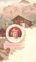 1900 Litho von Nestle/Neubrück bei Zermatt/ungelaufen