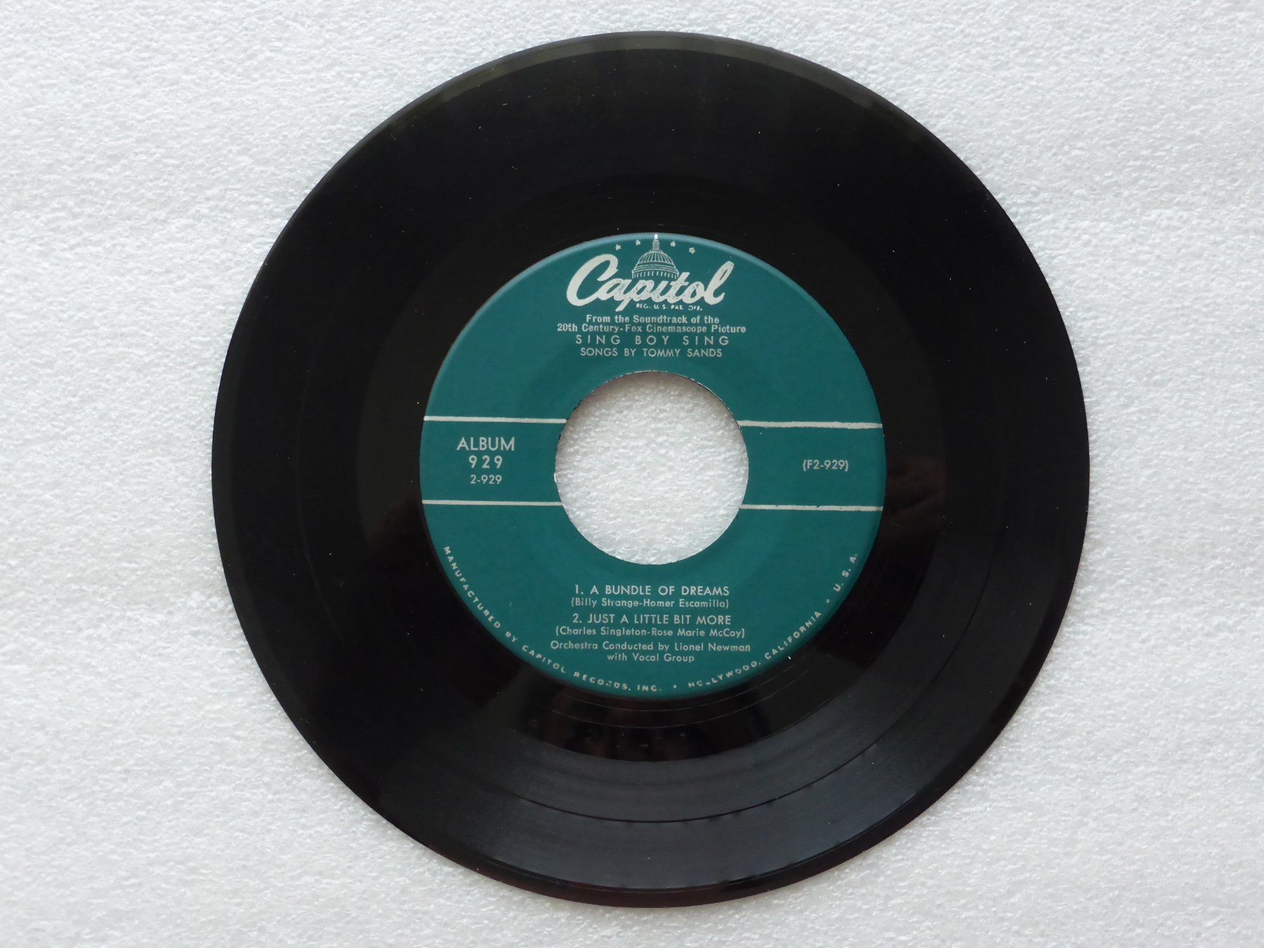 Vinyles: Vinyl Single   EP  TOMMY SANDS – D'occasion à Küssnacht am Rigi par Mondkinder 1