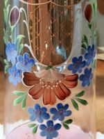 Biedermeier GLASKRUG mit Emailmalerei