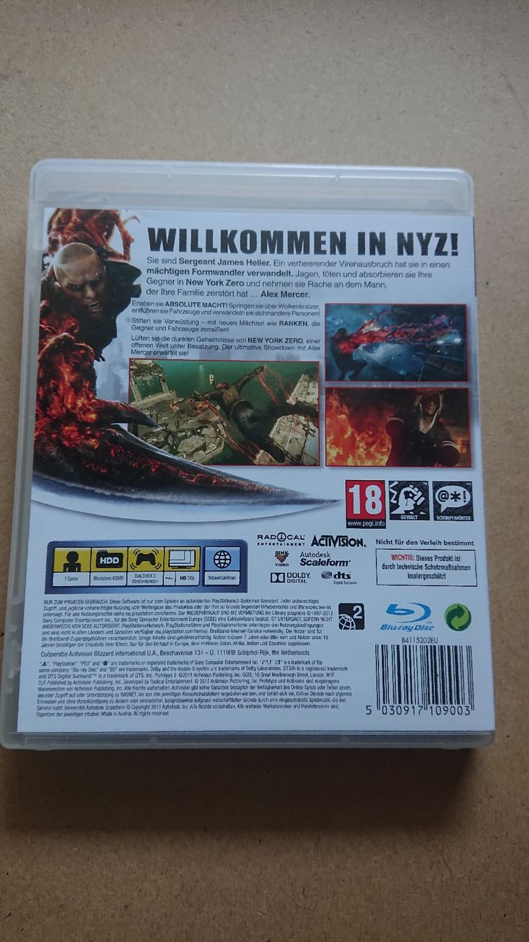 Spiele: Prototype 2 PS3 - – Gebraucht aus Chur von FreakofRarity 1