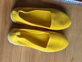 Gelbe Sommerschuhe, 39, bequem, Stoff