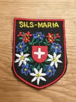 Aufnäher - Patch Sils-Maria Schweiz Blumen Wappen