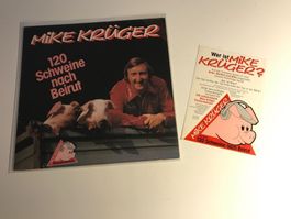 Mike Krüger LP - 120 Schweine Nach Beirut (Inkl. Sticker)