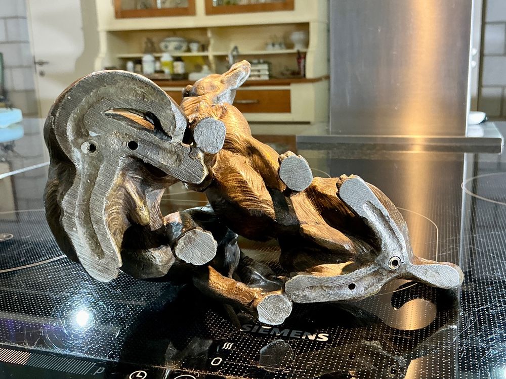 ART DECO SKULPTUR ZINKGUSS FRANKREICH UM 1930, H-17,7 CM (Gebraucht) in