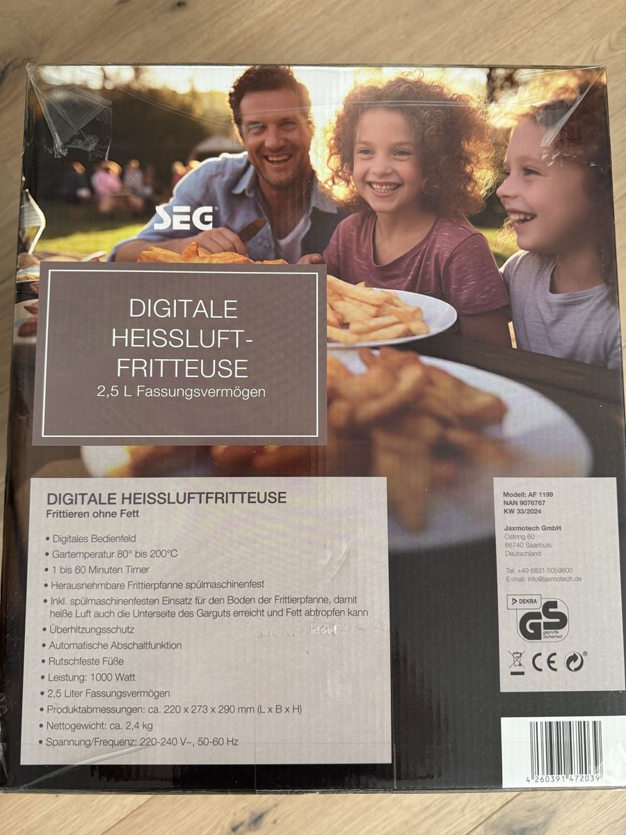 Elettrodomestici da cucina: Digitale Heissluftfritteuse NEU – Nuovo e nell'imballaggio originale da Oberentfelden venduto da Judyku 1