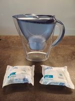 Neuwertiger Brita Wasserkrug mit 2 Ersatzkartuschen