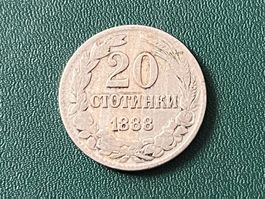 Bulgarien 20 Stotinki 1888