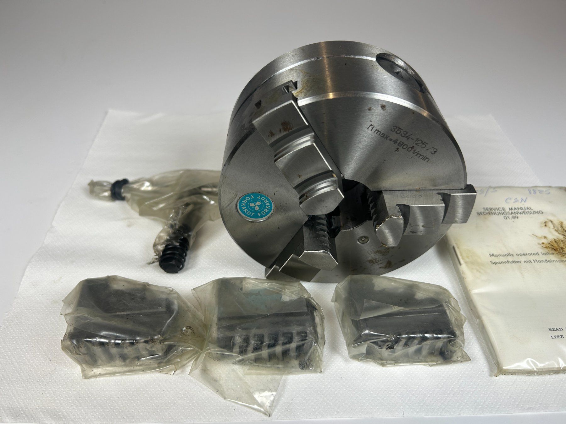 Tutti gli attrezzi: FORKARDT 3CSN-125-J3 Backenfutter Neu/OVP – Nuovo e nell'imballaggio originale da Rothenfluh venduto da BitterlinPartner 2
