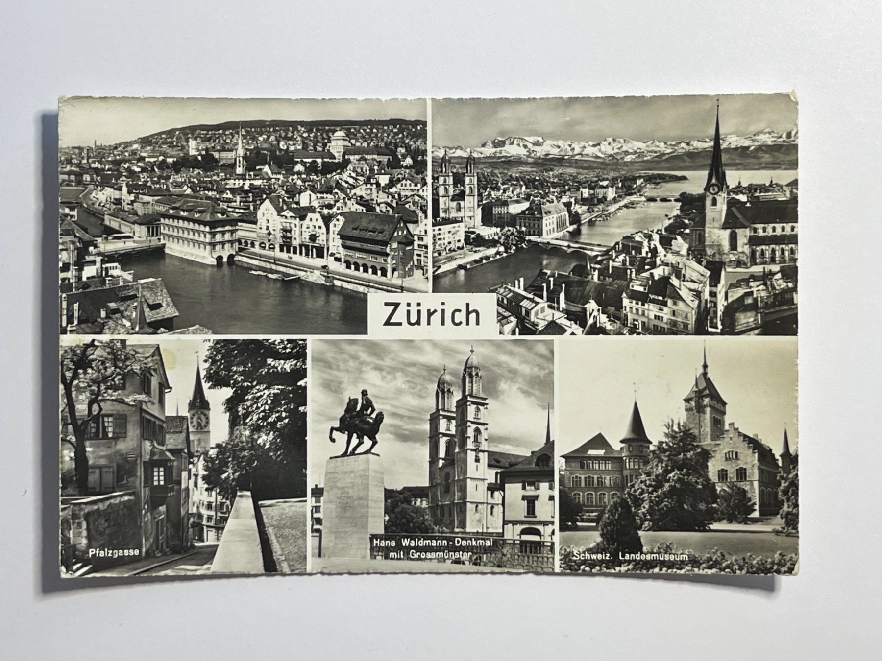 Ansichtskarten: Zürich - 5 Ansichten – Gebraucht aus Steg VS von _vinci_