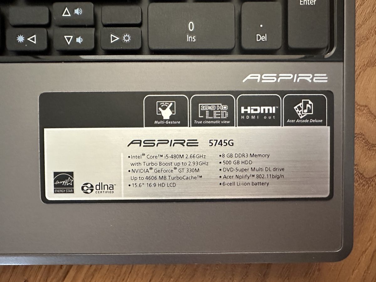 Acer Notebooks: Acer Aspire 5745G Notebook Windows 7 – Gebraucht aus Zunzgen von Blueberry87 1