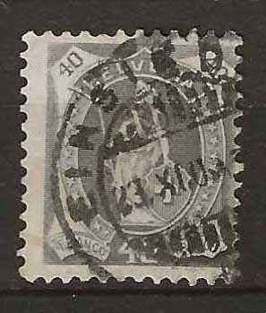 Alle Briefmarken: CH076f - Helvetia debout 76f obl. Einsiedeln – Gebraucht aus Trélex von Phil_Albert