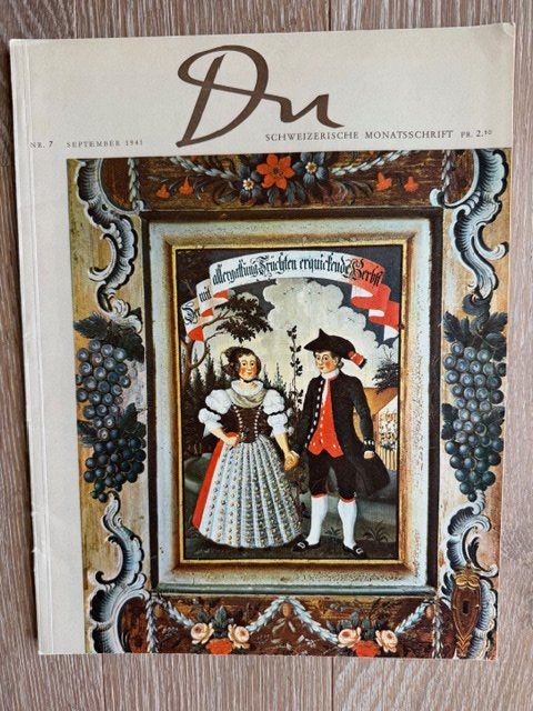 Riviste & Magazine: DU SCHWEIZERISCHE MONATSSCHRIFT 1941 – Usato da locarno venduto da valeria012