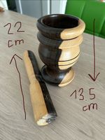 Mörser mit Stössel Holz aus Brasilien
