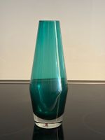 Vase Glas grün Okkolin Riihimäki Finnland 60er Jahre