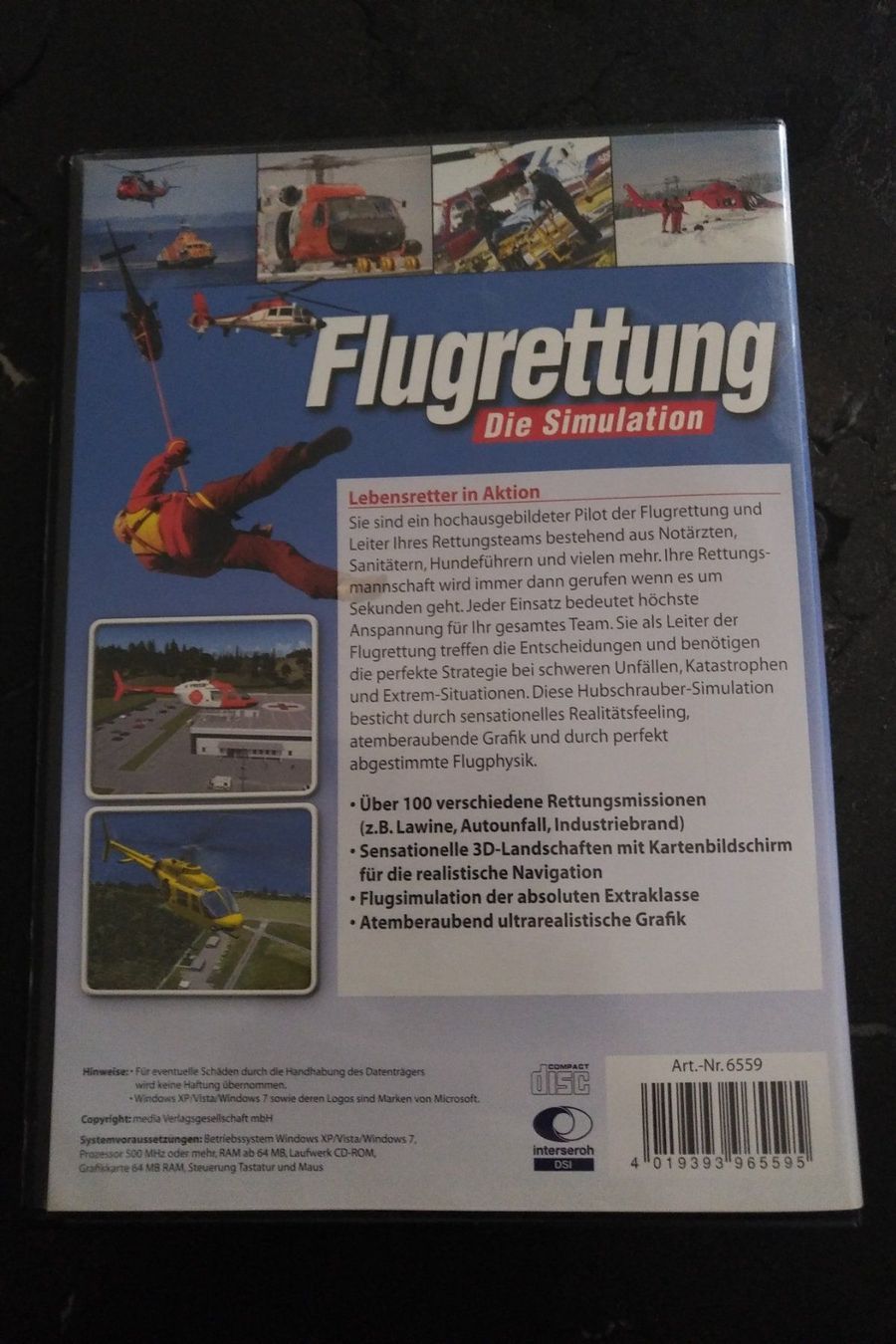 Microsoft Giochi: PC Spiel + FLUGRETTUNG + Die Simulation – Usato da Biel/Bienne venduto da Eric070 2