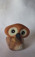 Eule Figur Naturstein Handgemacht sie Foto wunder schön