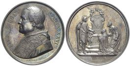 Rom, Pius IX., Silbermedaille A. XXVI (1871)