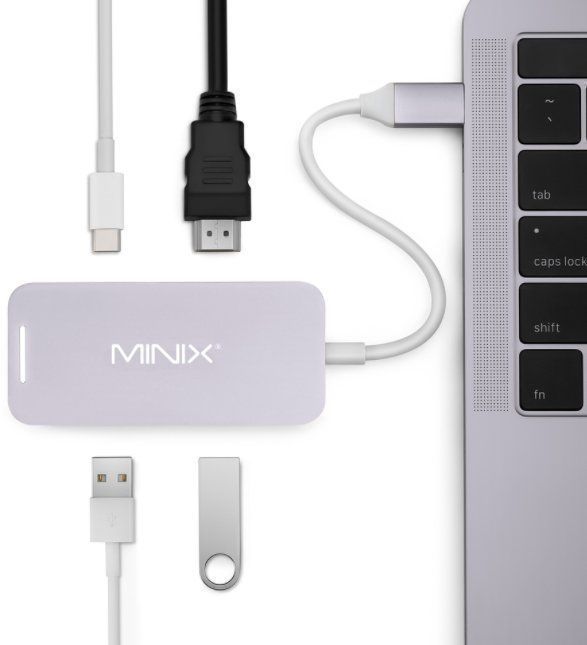 MINIX Unità & Adattatore: Minix Neo-C Mini USB-C Multiport Adapter – Nuovo e nell'imballaggio originale da Genestrerio venduto da DennoPC 1