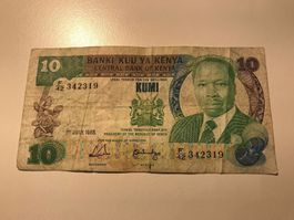 Kenia 10 Shillings 1988