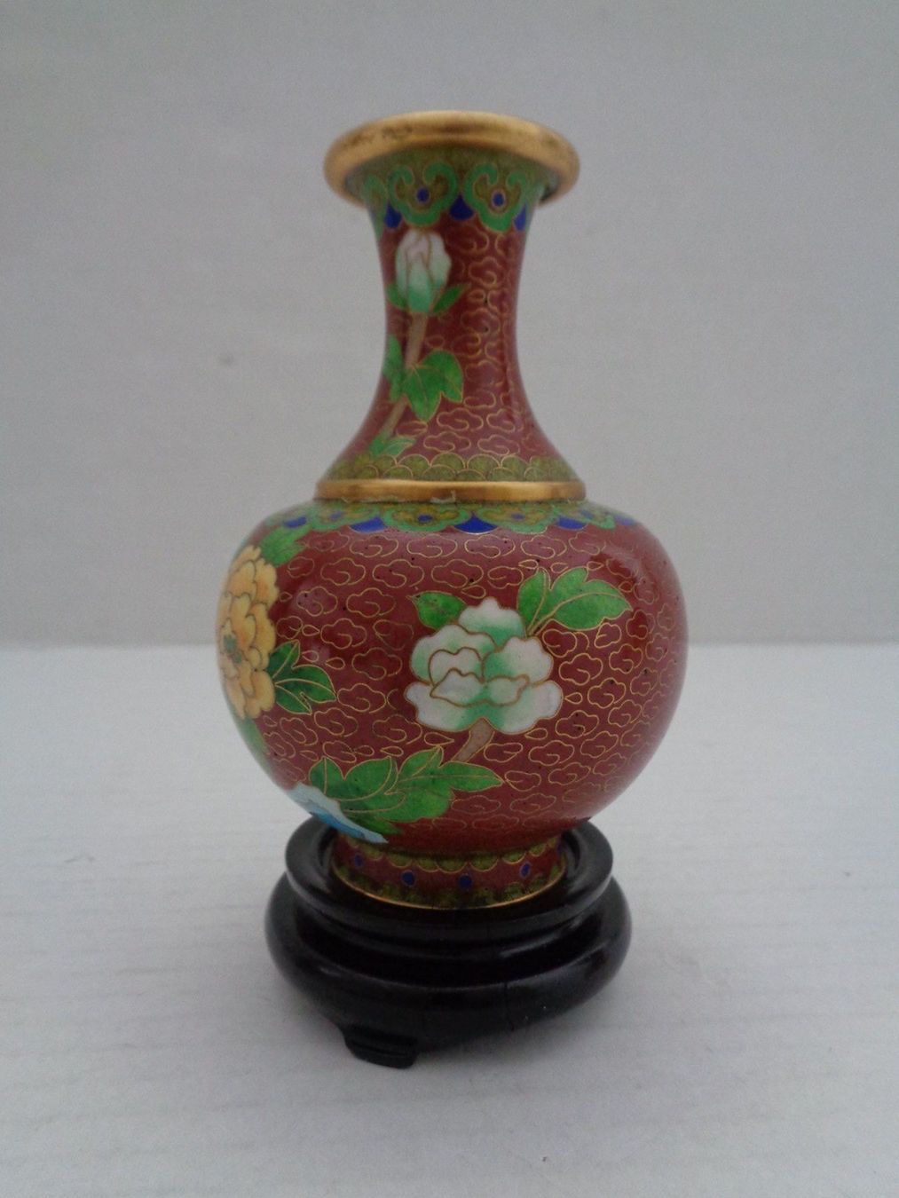 Vasen & Gefässe: China Vase Emailltechnik mit Messing – Gebraucht aus Chur von omonia 3