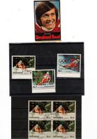 Briefmarken Ski Alpin Erika Hess Walliser Zurbriggen Russi