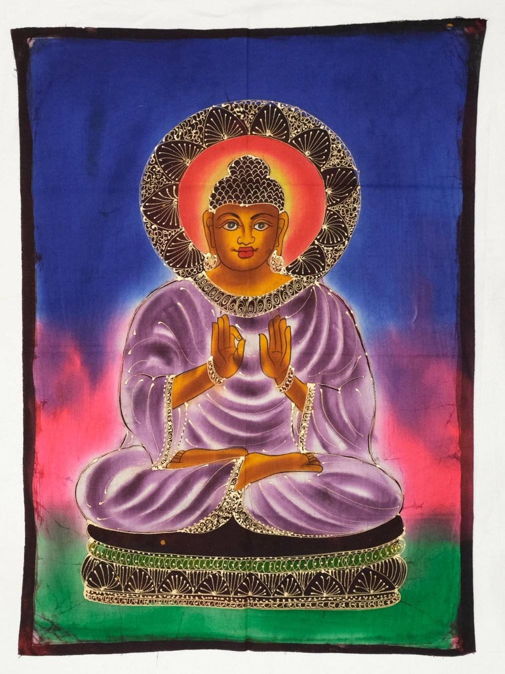 Foto & Immagini: Wandbehang Stoffbild Buddha indisch 79x58cm – Nuovo (secondo la descrizione) da Zürich venduto da Masala-Oase