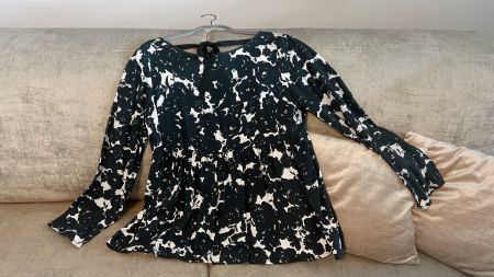 TwinSet Bluse Gr. M grün-weiss