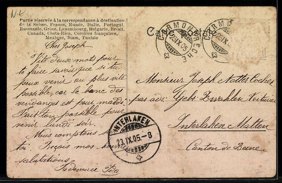 Cartes postales: AK Cormondrèche, Le Prieuré – D'occasion à Berlin par bartko-reher 1