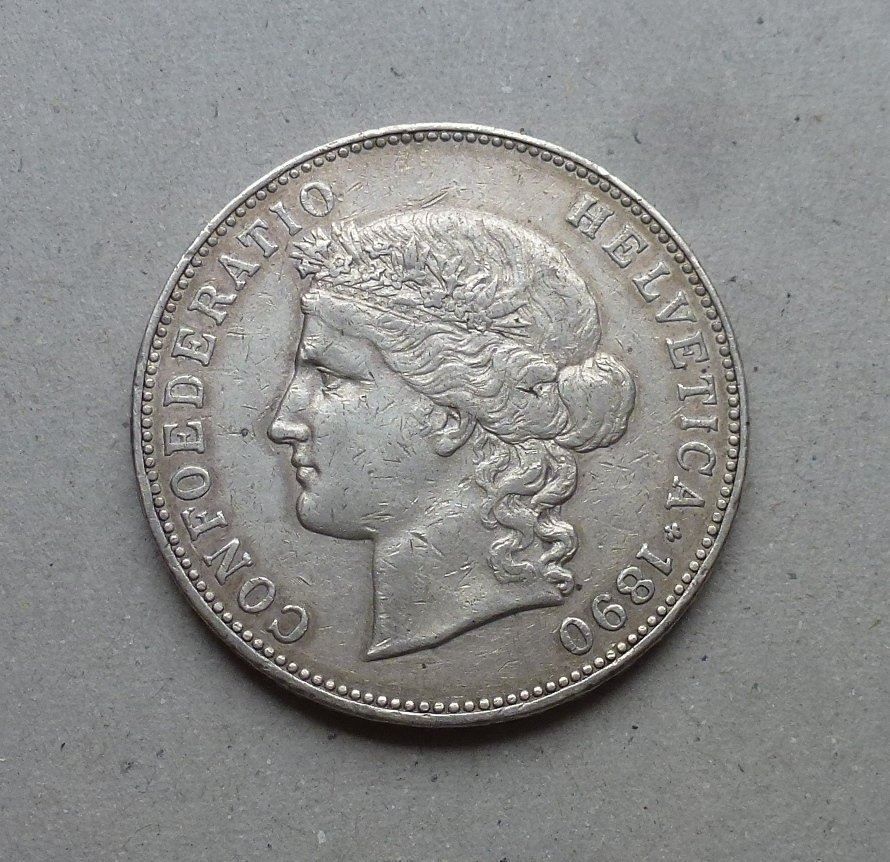Tutti le monete: ++ 5.- Franken 1890 – Usato da Walkringen venduto da Casablanca777 1