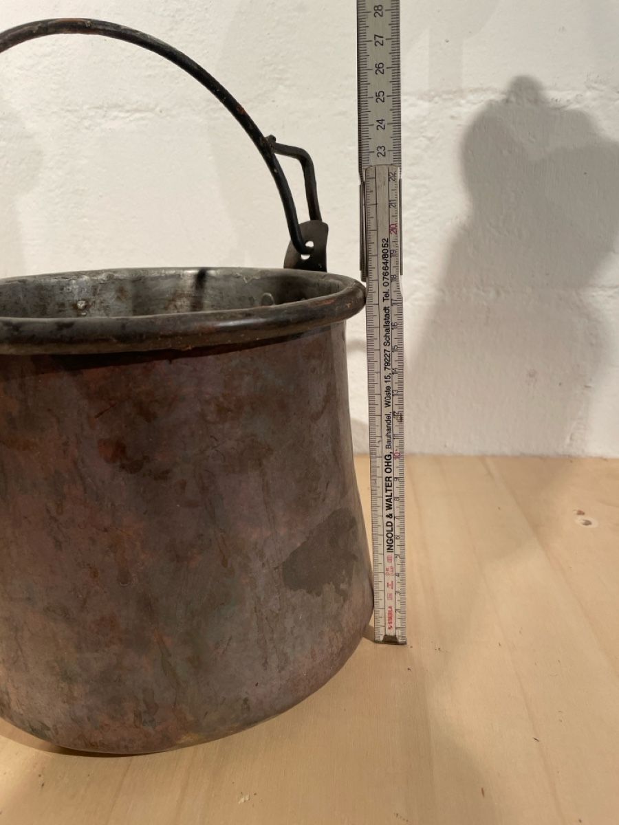 Pentole: Antiker Kupferkessel, Durchmesser 20cm, – Usato da zürich venduto da luiz03 2