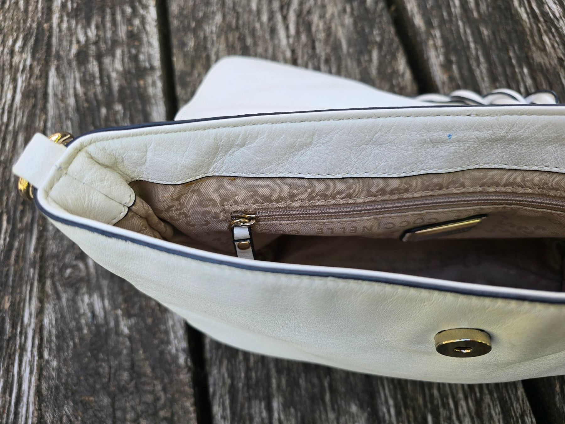 Coccinelle Taschen für Damen: Accessoires: Coccinelle Tasche Leder weiss – Gebraucht aus Romanshorn von Rachacha 5