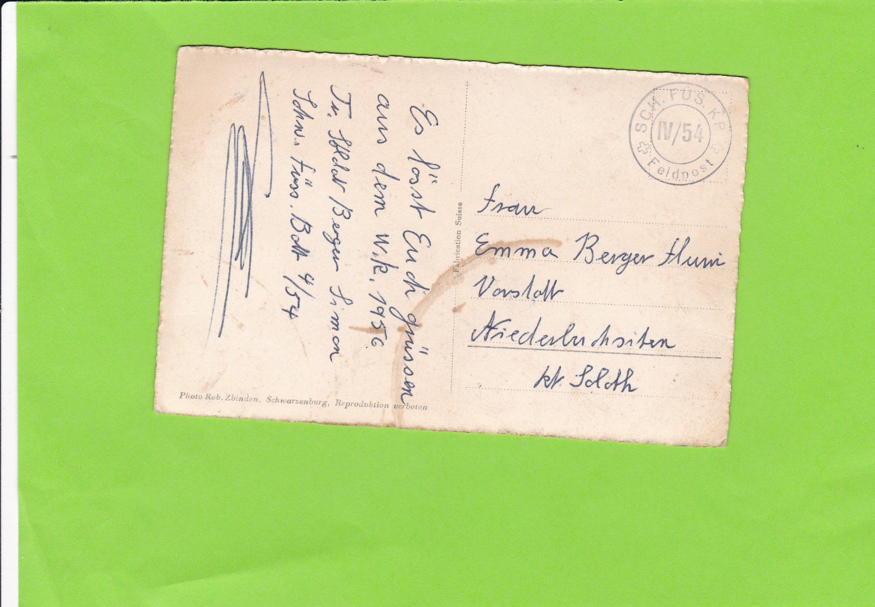 Cartes postales: Gambach mit Feldpoststempel – D'occasion à St. Peterzell par neckertal 1