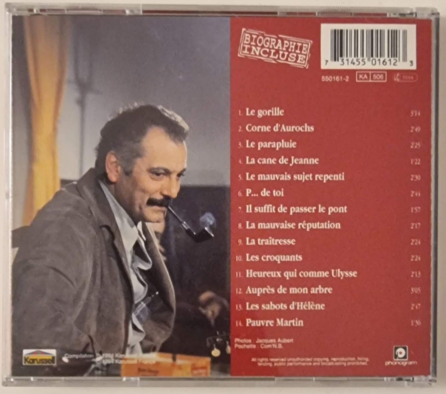 CD: Georges Brassens - Le Gorille - CD – Usato da La Tour-de-Peilz venduto da Resize 1