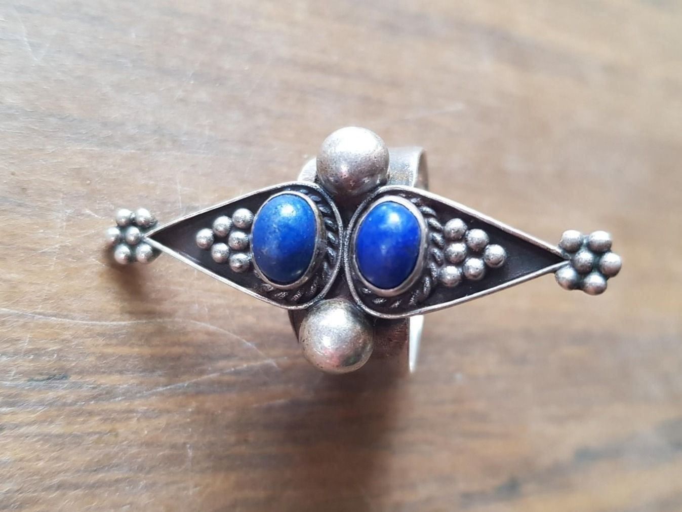 Anelli: Silberring 925er Silber Lapislazuli – Usato da Mörschwil venduto da wunderkiste44 5