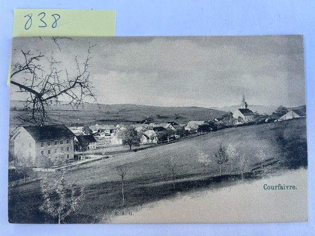 Ansichtskarten: alte Ansichtskarte Courfaivre mit Feldpoststempel – Gebraucht aus Niederwil AG von dahu75