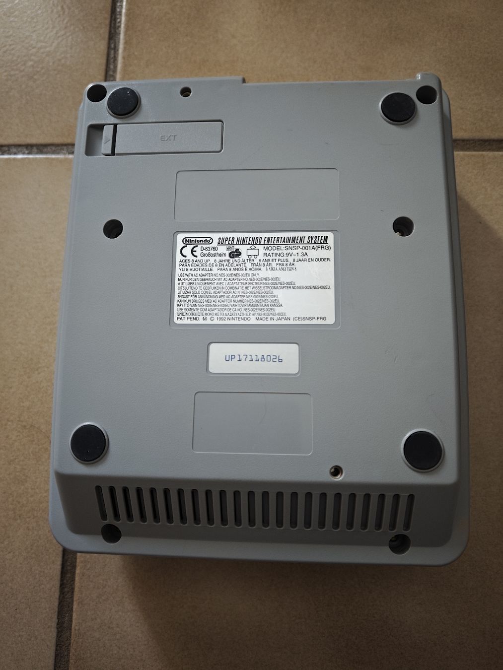 Nintendo Console: Super Nintendo SNES Konsole mit Controller – Usato da Leibstadt venduto da Rova 5