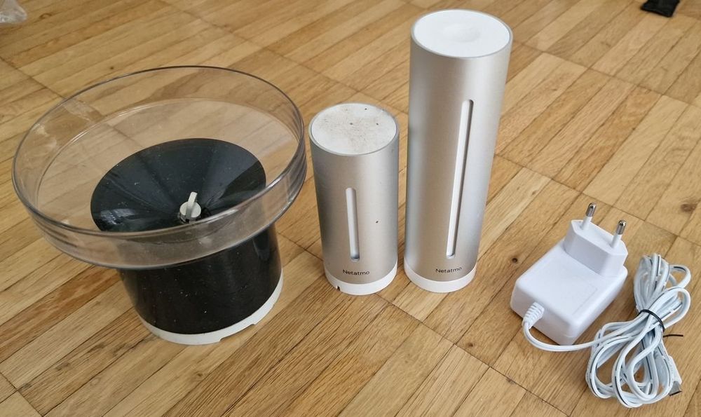 Netatmo Set Regenmesser + Halterung – Zubehör Für Smarte Wetterstation, Misst Niederschlag In Echtzeit