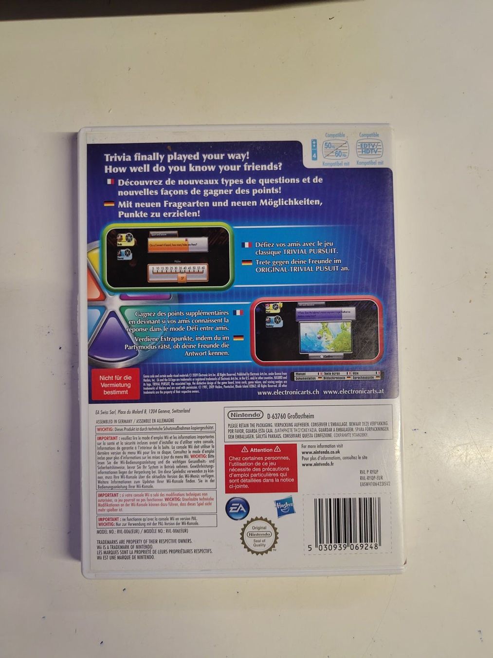 Nintendo Giochi: Jeu WII - Trivial Poursuit – Usato da Saxon venduto da dan_drn5 1
