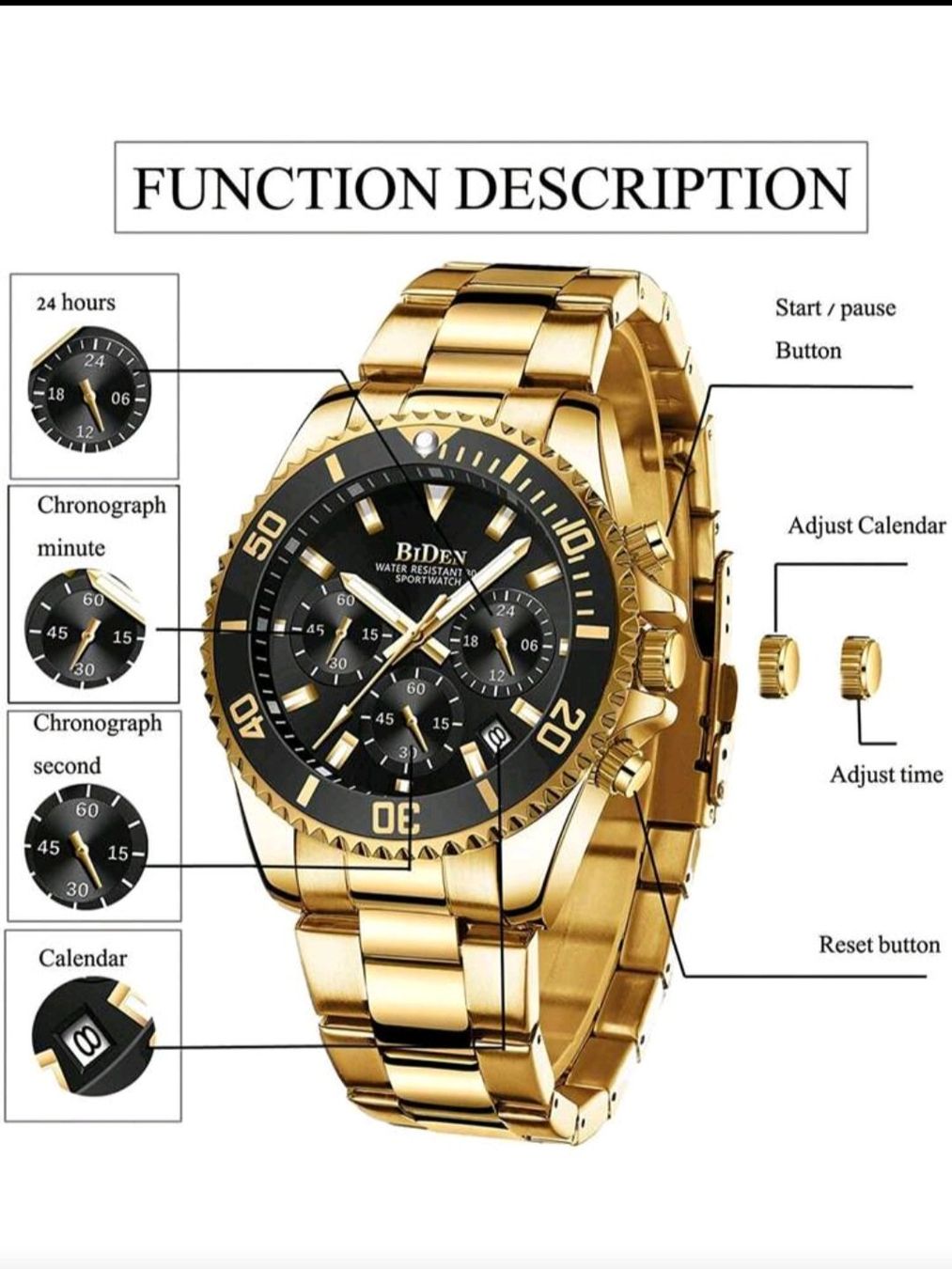 Uhren: Montre Biden Dorée - Élégance et Performance assurées! – Gebraucht aus Monthey von 187-zeroo 2