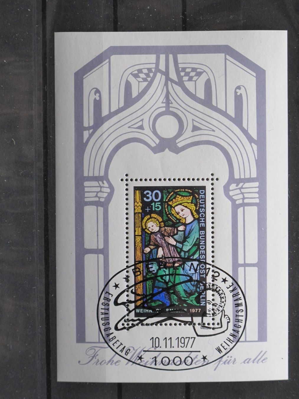 Alle Briefmarken: Berlin 1977 Weihnachten Block 6 gest. – Gebraucht aus Wil SG von fva01