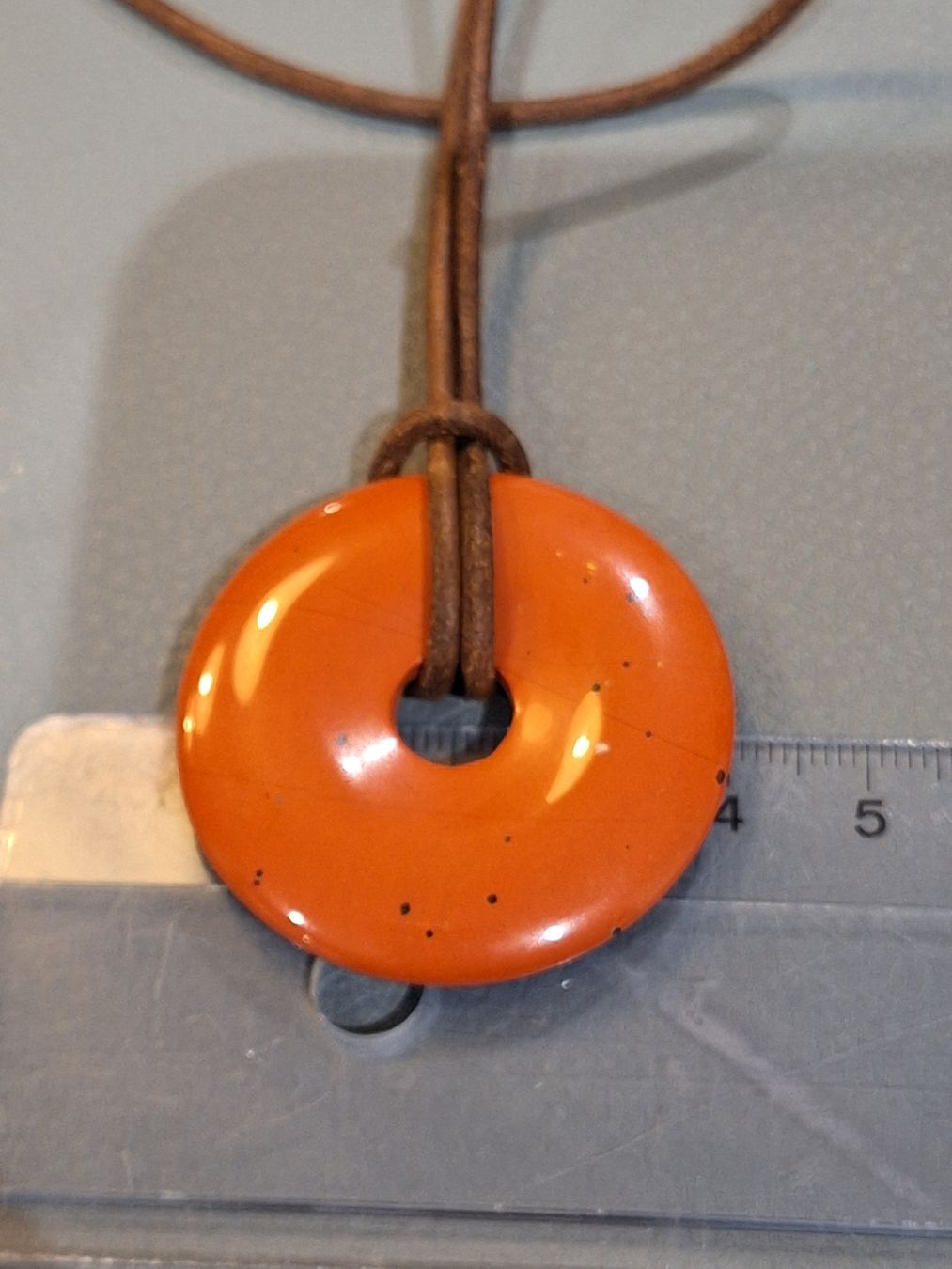 Anhänger: Roter Japsis, echter Stein Anhänger, Halskette, Boho Schmuck – Neu und originalverpackt aus Regensdorf von Schmim 2