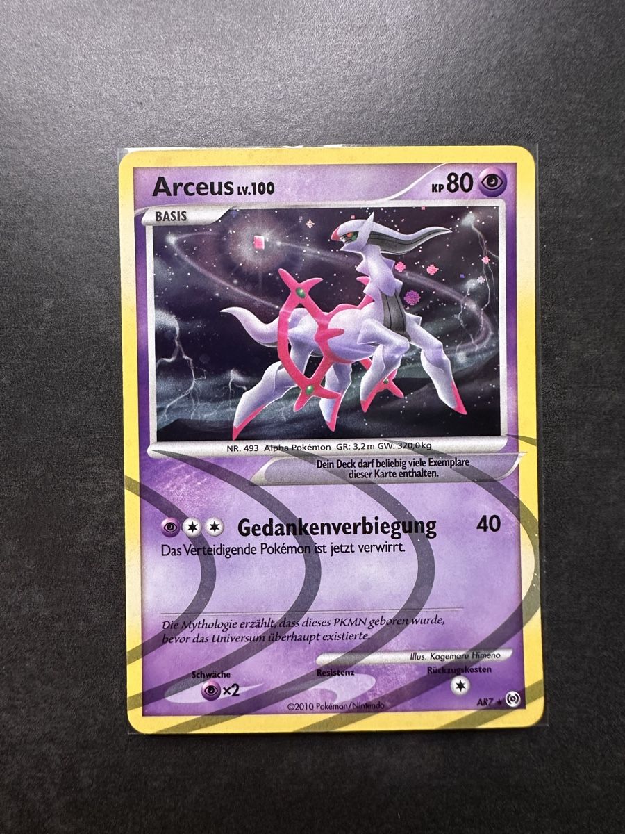 Pokémon Sammelbilder & Trading cards: Pokémon Arceus LV.100 AR7 Holo DE 2010 – Neu (gemäss Beschreibung) aus Walliswil b.Wangen von Swiss-Trading-Bros