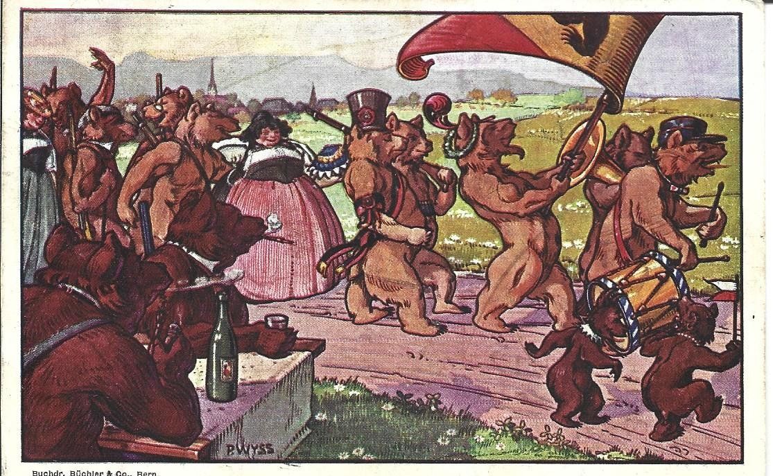 Cartoline postali: AK  Bären  Schützenfest – Usato da Appenzell venduto da mai25