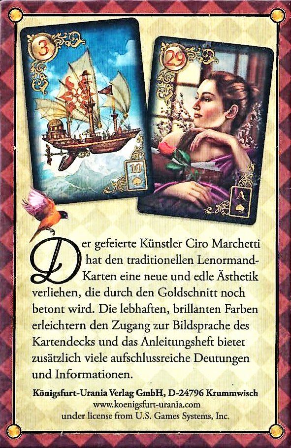 Cartoline: Lenormand: 2 Kartenset J.M.C. & CiroMarchetti, plus 2 Bücher – Usato da Rotkreuz venduto da Radus24 2