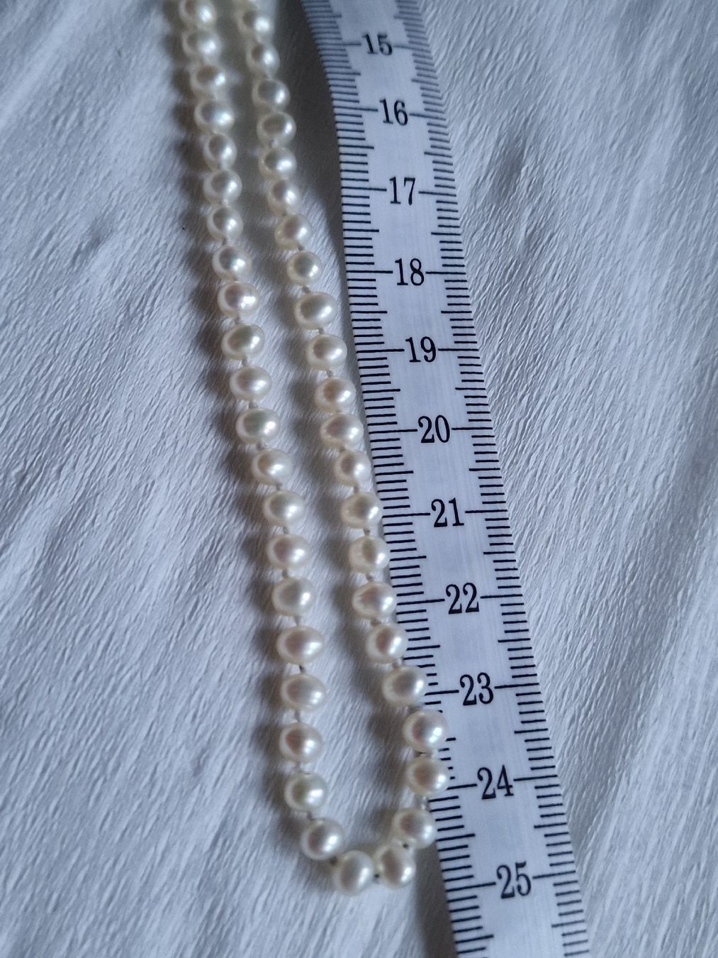 Catenine: Perlenkette 50cm Verschluss Silber – Usato da Barzheim venduto da spitz01 4