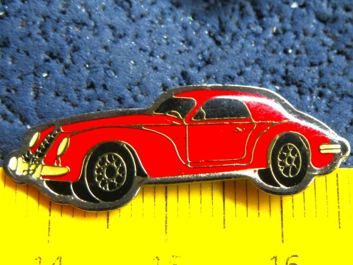 Placchette & Badge: OLDTIMER AUTO PIN GLASIERT ALFA? ODER? MIT SECURITY-CLIP – Usato da Ettingen venduto da Hausi4711 1